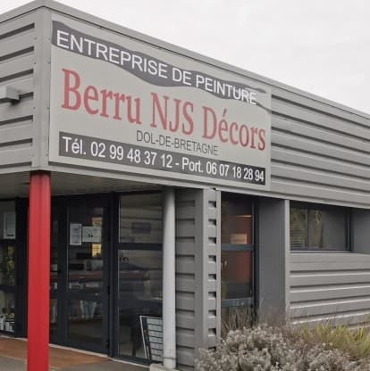 Façade de l'entreprise Berru NJS Décors à Dol-de-Bretagne
